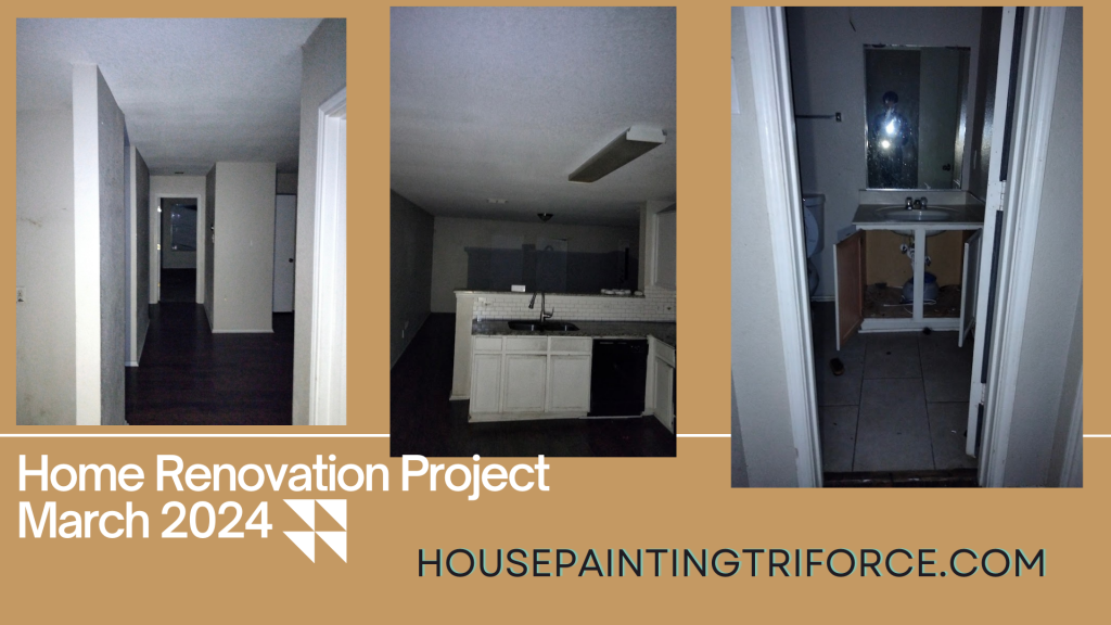 interior home renovation project by house painting triforce with hue home painta